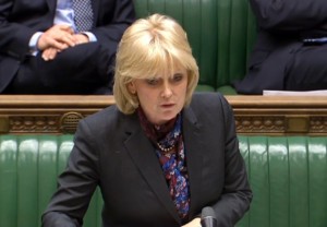 Business minister Anna Soubry makes a statement in the House of Commons, London.