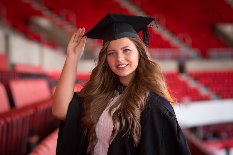 Kate Balback attends the Sunderland University Summer Graduation 2016 at the Stadium of Light Picture: DAVID WOOD