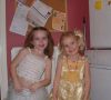 Cousins in real life, but once fashion twins