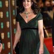 Kate Middleton looks stunning in green among a sea of black at the BAFTAs