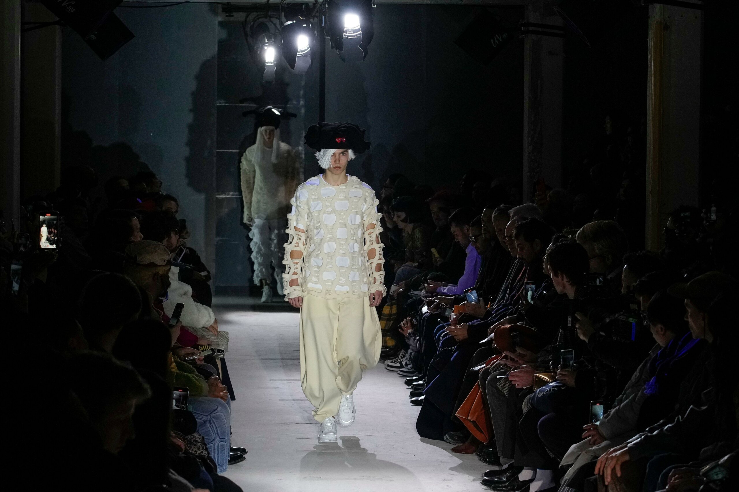 Comme des garcons reflects on the world in a maximalist masterclass