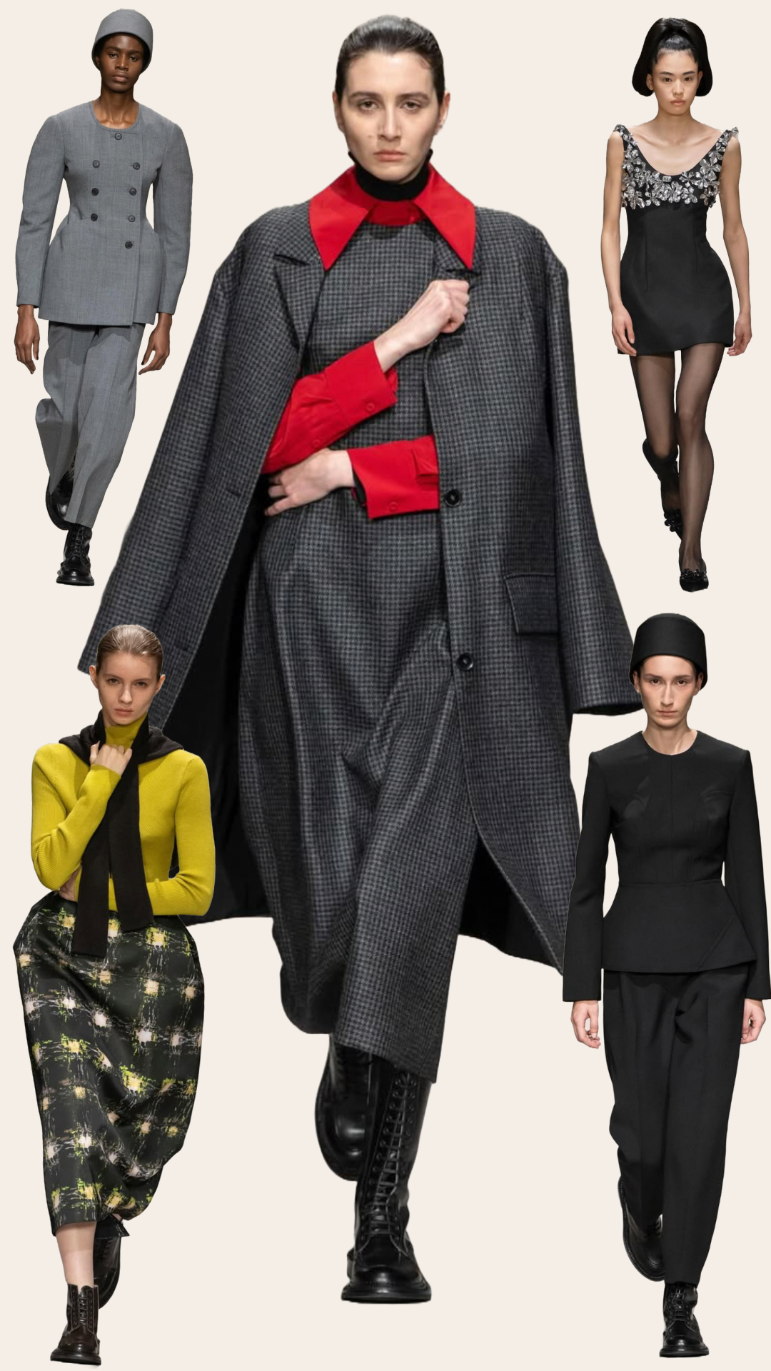 Emilia Wickstead AW 2025: shapes of the 60s with sharp modern elegance