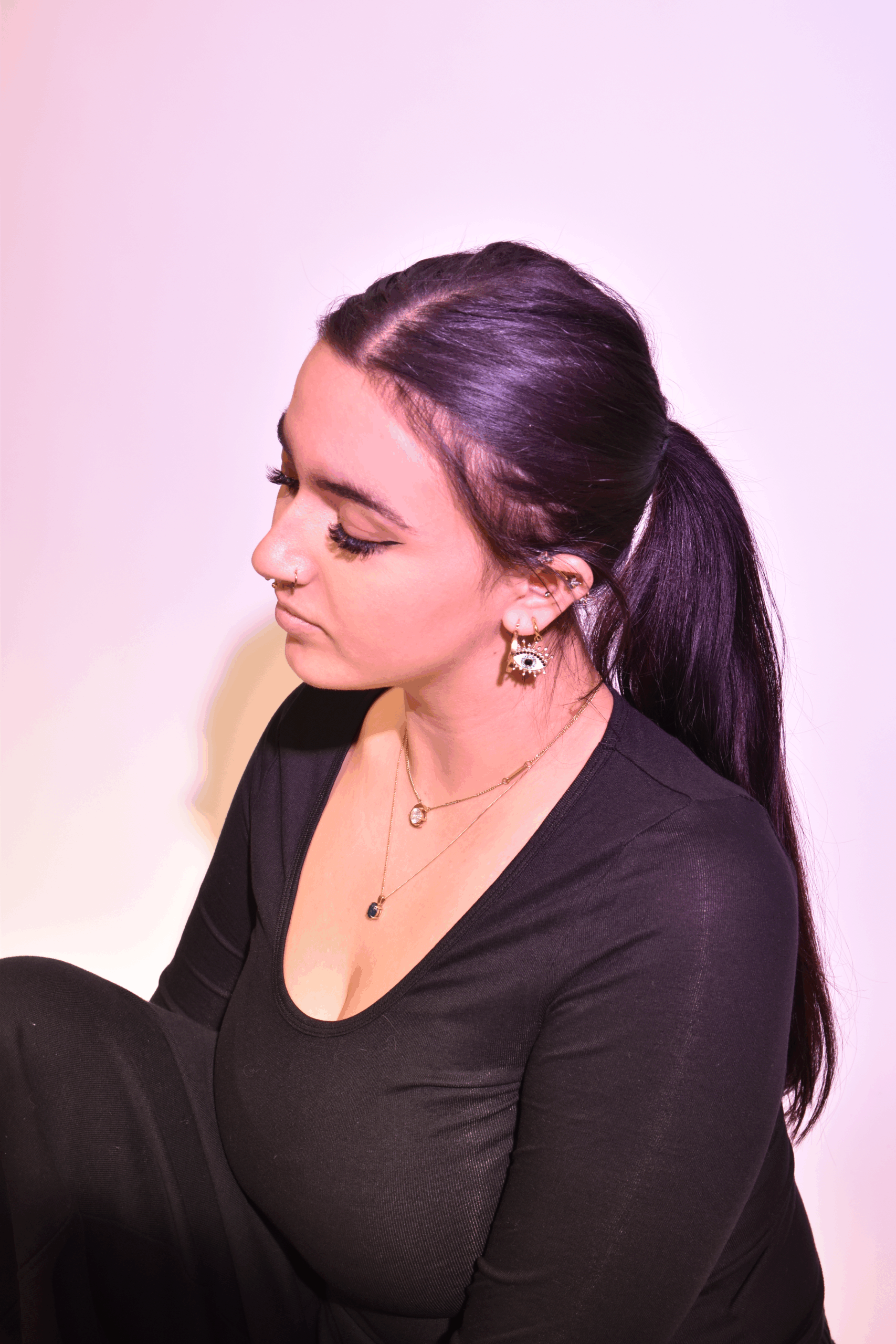 Using coloured gel overlays to alter the lighting effects